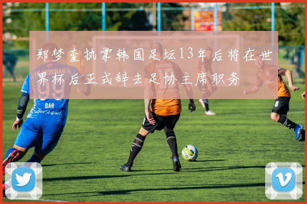 郑梦奎执掌韩国足坛13年后将在世界杯后正式辞去足协主席职务