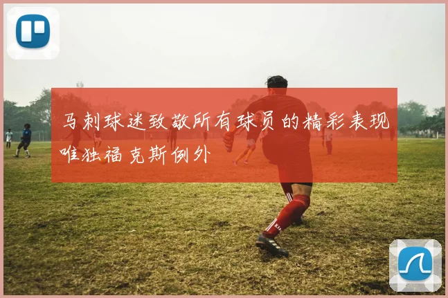 马刺球迷致敬所有球员的精彩表现唯独福克斯例外